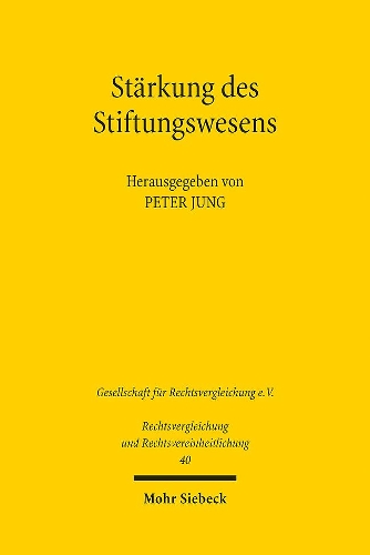 Stärkung des Stiftungswesens