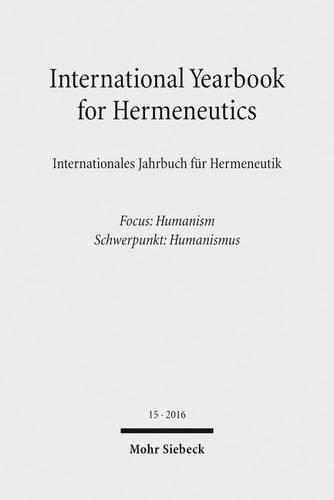 International Yearbook for Hermeneutics / Internationales Jahrbuch für Hermeneutik