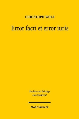 Error facti et error iuris