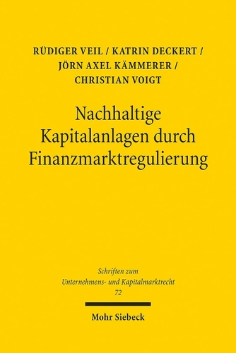 Nachhaltige Kapitalanlagen durch Finanzmarktregulierung