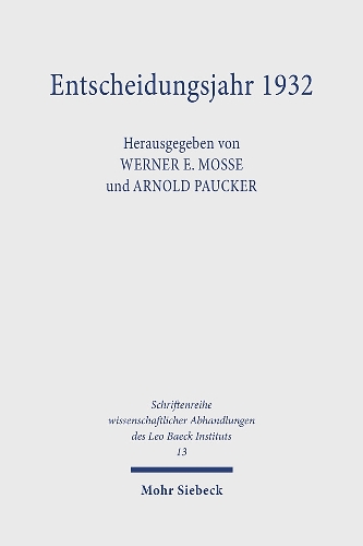 Entscheidungsjahr 1932