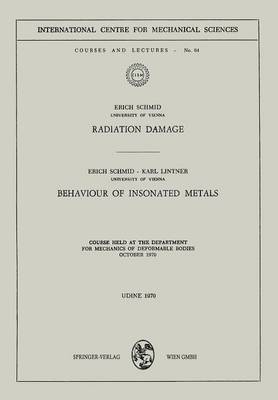 Radiation Damage. Behaviour of Insonated Metals
