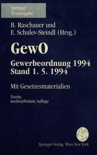 Gewerbeordnung 1994 (Gewo), Stand 1.5.1994