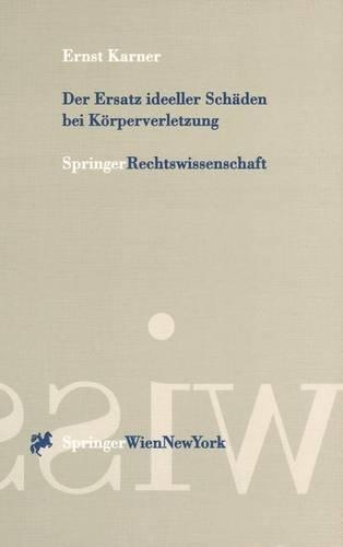 Der Ersatz Ideeller Sch Den Bei K Rperverletzung