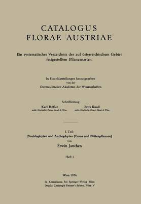 I. Teil: Pteridophyten und Anthophyten (Farne und Blütenpflanzen)