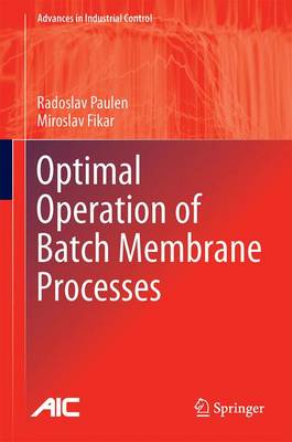 Optimal Operation of Batch Membrane Processes
