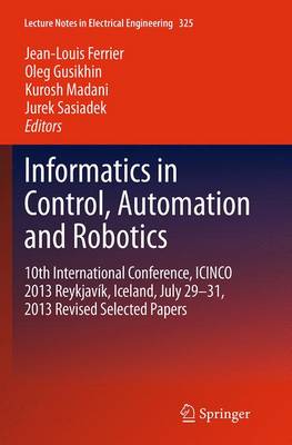 Informatics in Control, Automation and Robotics