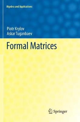 Formal Matrices
