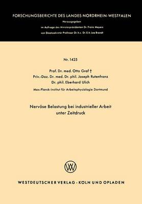 Nervöse Belastung bei industrieller Arbeit unter Zeitdruck