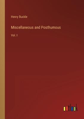 Miscellaneous and Posthumous