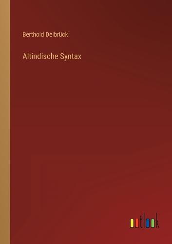 Altindische Syntax