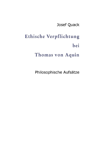 Ethische Verpflichtung bei Thomas von Aquin