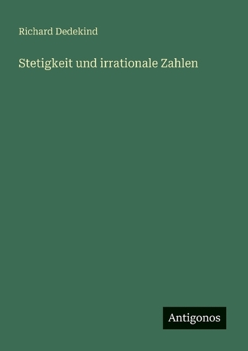 Stetigkeit und irrationale Zahlen