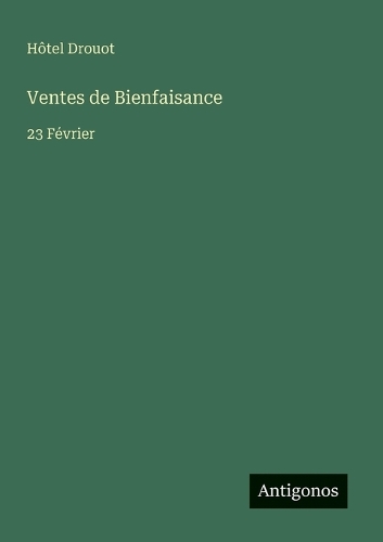 Ventes de Bienfaisance