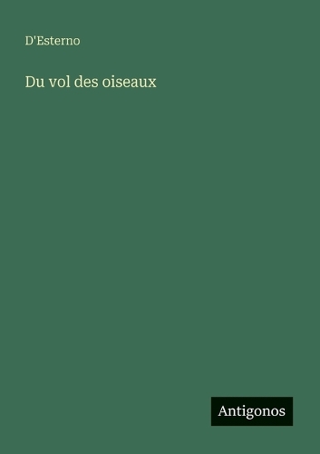Du vol des oiseaux