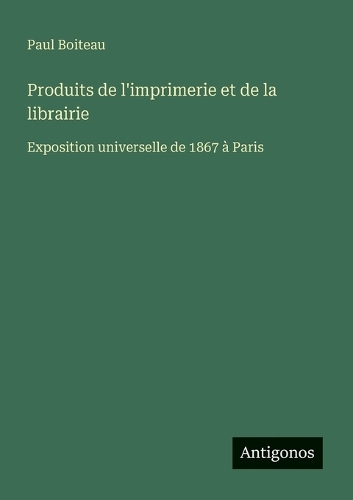Produits de l'imprimerie et de la librairie