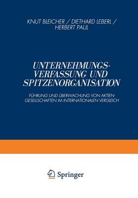 Unternehmungsverfassung und Spitzenorganisation