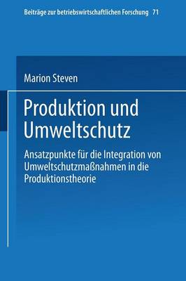 Produktion und Umweltschutz