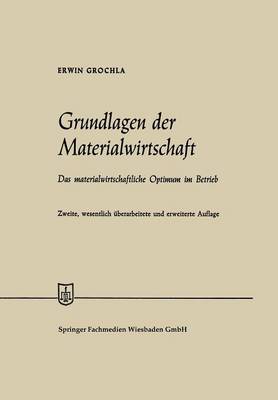 Grundlagen der Materialwirtschaft