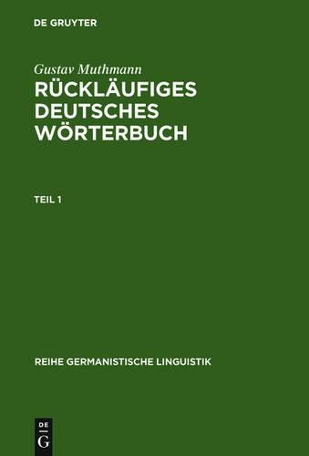 Rückläufiges Deutsches Wörterbuch