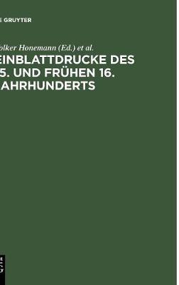 Einblattdrucke des 15. und frühen 16. Jahrhunderts