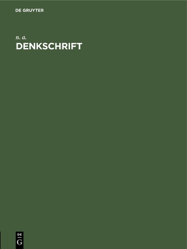 Denkschrift