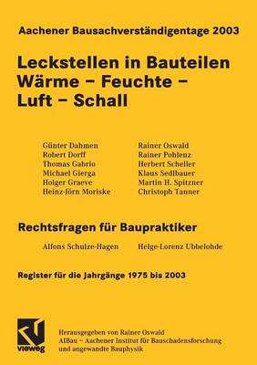 Aachener Bausachverständigentage 2003