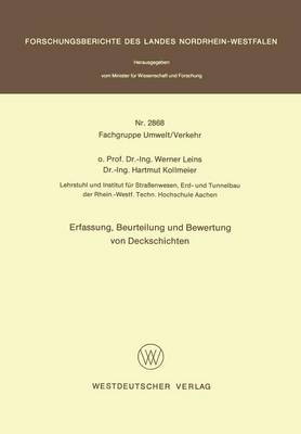 Erfassung, Beurteilung und Bewertung von Deckschichten