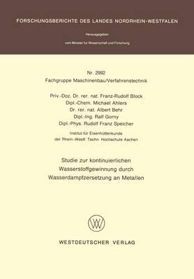Studie zur Kontinuierlichen Wasserstoffgewinnung durch Wasserdampfzersetzung an Metallen