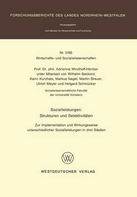 Sozialleistungen: Strukturen und Selektivitäten