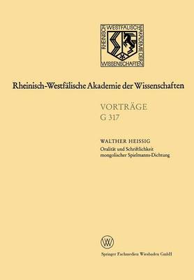 Oralität und Schriftlichkeit mongolischer Spielmanns-Dichtung