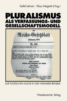 Pluralismus als Verfassungs- und Gesellschaftsmodell