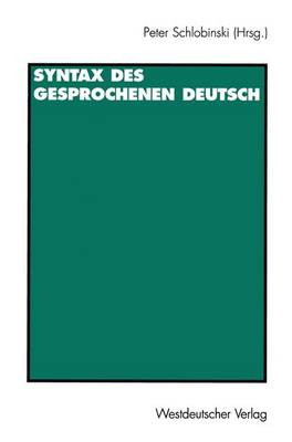 Syntax des gesprochenen Deutsch