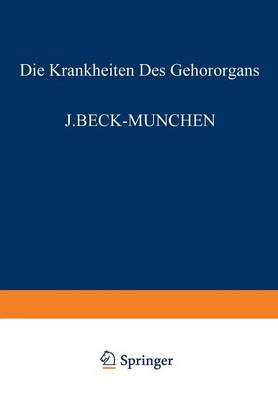 Die Krankheiten des Gehörorgans