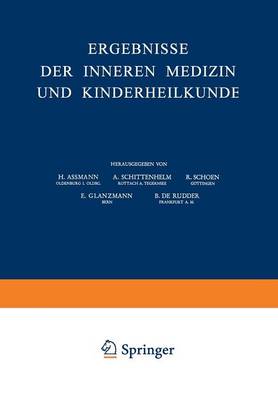 Ergebnisse der Inneren Medizin und Kinderheilkunde