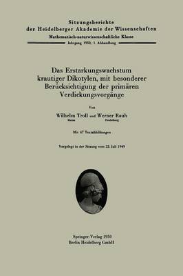 Das Erstarkungswachstum krautiger Dikotylen, mit besonderer Berücksichtigung der primärem Verdickungsvorgänge