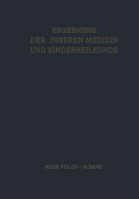 Ergebnisse der Inneren Medizin und Kinderheilkunde