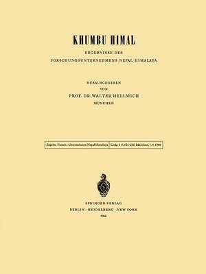 Khumbu Himal — Ergebnisse des Forschungsunternehmens Nepal Himalaya