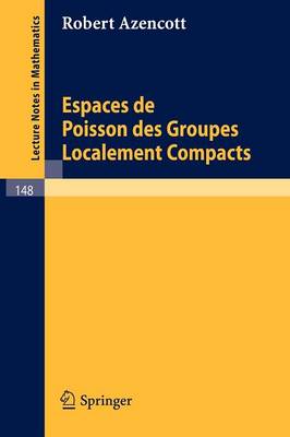 Espaces de Poisson des Groupes Localement Compacts