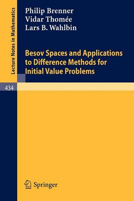 Besov Spaces and Applications to Difference Methods for Initial Value Problems