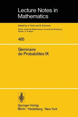 Séminaire de Probabilités IX
