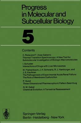 Progress in Molecular and Subcellular Biology: 5