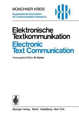 Elektronische Textkommunikation / Electronic Text Communication