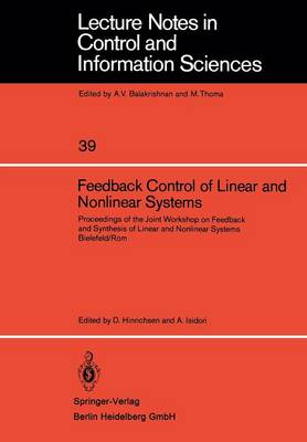 Feedback Control of Linear and Nonlinear Systems