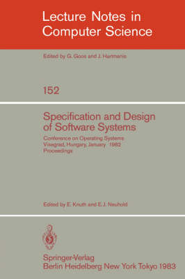 Specification and Design of Software Systems