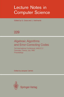 Algebraic Algorithms and Error-Correcting Codes