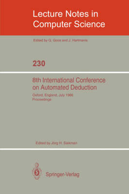 8th International Conference on Automated Deduction