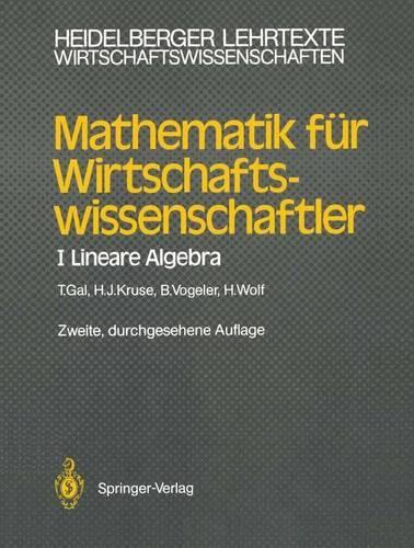 Mathematik fur Wirtschaftswissenschaftler