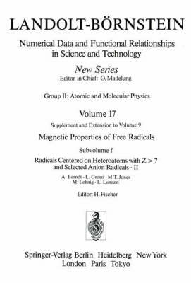 Radicals Centered on Heteroatoms with Z > 7 and Selected Anion Radicals II / Heteroatomzentrierte (Z > 7) Radikale und ausgewählte Anionradikale II