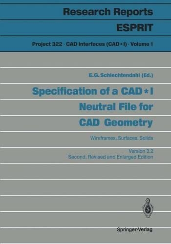 Specification of a CAD*I Neutral File for CAD Geometry
